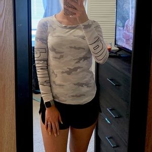 Grey Camouflage PINK Long Sleeve